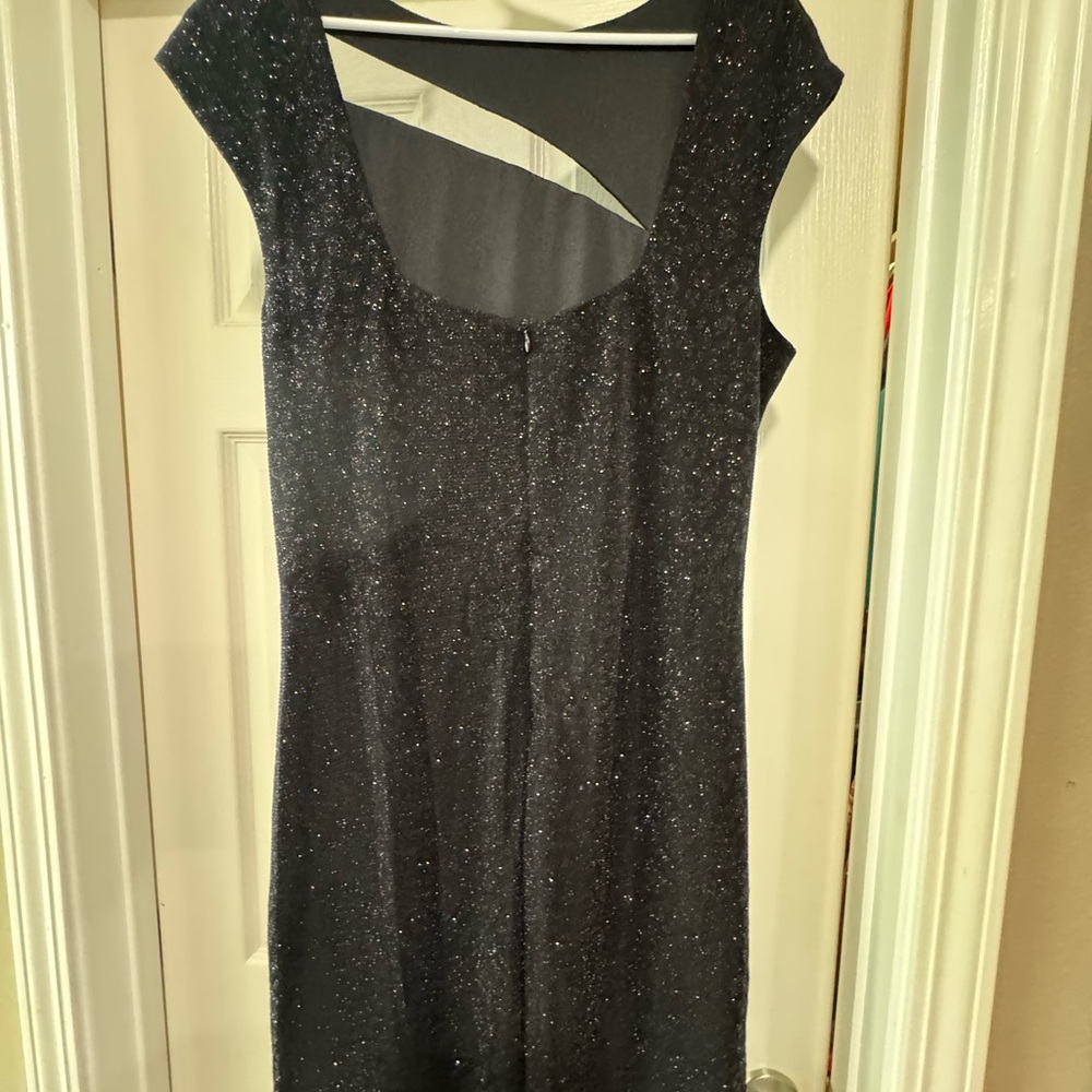 Elegant Black Glitter Dress